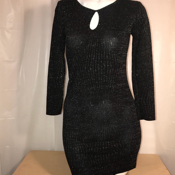 SALMOPH LINE Glitter Embellish Sweater Dress - Picture 2 of 5
